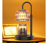 RAINBEAN Candle Warmer Lamp with Dimmer/Timer/Adjustable Height，Electric Candle Lamp Warmer for Jar Candles，Home Decor Valentines Day Gifts for Daughter/Mom/Women(Black)
