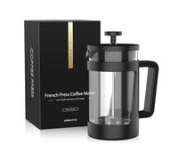 RAINBEAN French Press Coffee Maker, 4 Cup Cafetiere, Perfect for Coffee Lovers, Maximum Flavor Brewer with Stainless Steel Filter, 24 oz/600 ML