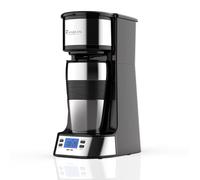 RAINBEAN Single Serve Coffee Maker, Programable Single-Serve Brewers, Timer Auto Start/Off, 14 Oz Single Cup Coffee Machine For Ground Coffee, 700W Quick Brewing, Perfect Gifts for Coffee Lovers