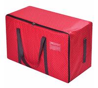Rainberg 110L Large Storage Bag, Fabric Clothes Bag, Thick Large Size Under Bed Storage, duvet storage bag, Moisture proof. (Red)