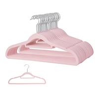 Rainberg 30 Luxury Velvet Hangers Non-slip Flocked and Space Saving Coat Clothes Hangers with Tie Bar