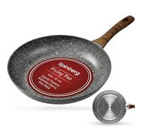 Rainberg 32cm Non Stick Frying Pan, Granite Frying Pan Nonstick Coating, Anti-Scratch, Durable Stove Compatible, Induction Frying Pan (32cm)