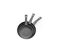 Rainberg 3PK Nonstick Frying Pans Set, Professional Chefs Kitchen Cookware 20cm, 24cm & 28cm, Non Toxic Pans for Cooking, Granite Frying Pan Nonstick Coating, Anti-Scratch Pans, All hobs Compatible.