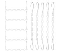 Rainberg 6pcs Space Saving Hangers, Triangular Magic Hangers, White
