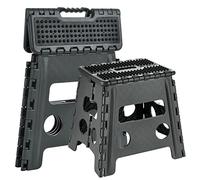 Rainberg 13 Inch Heavy Duty Folding Step Stool, Non-Slip Foldable Footstool for Toddlers, Folds Flat with Carry Handle, Space Saving Folding Stool Easy Carry Foldable stepping Stool for Indoor/Outdoor