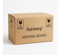 Rainberg Heavy-Duty 20 Pack Moving Boxes, 51x29x29cm 47L, With Room Checklist and Handle Slots, Reusable Storage Cardboard Boxes. (Pack of 20)