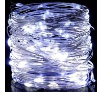 Rainberg LED Fairy Lights, 10M 100 LEDs Battery Powered, Waterproof Copper Wire, DIY Bendable for Indoor Outdoor, Wedding, Party, Christmas and Home Decoration (Purple, 10M 100 LEDs)