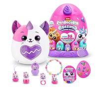 Rainbocorns Eggzania Easter Egg Surprise Mania Trixie the Kitten, 20+ Surprises, Collectible Plush, Easter Gift for Girls