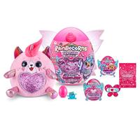 Rainbocorns Fairycorn Surprise Series 4 Kitty - Collectible Plush - Magical Fairy Surprises Age 3+, 28 cm, Cuddle Plush Stuffed Animal, Wearable Fairy Wings, Stickers, Slime (Kitty)