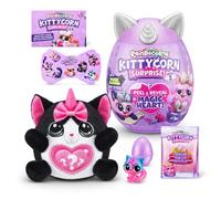 Rainbocorns Kittycorn Surprise Series 2, Lucky the Black Cat - Collectible Plush, 10 Surprises to Unbox, Peel and Reveal Heart, Ages 3+