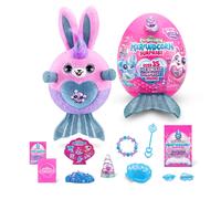 Rainbocorns Mermaidcorn (Bunny) by ZURU, collectible Plush, Mermaid Surprises, cuddle Plush Stuffed Animal, Surprise Egg, Stickers, Magic Sands & Bub