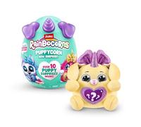 Rainbocorns Puppycorn Bow Surprise, Puppycorn Series 3, Sandy the Labrador - Collectible Plush - 5 Layers of Surprises, Peel and Reveal Heart, Stickers, Slime, Ages 3+ (Labrador)