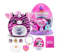 Rainbocorns ZURU Eggzania Mini Mania, Zebra, by ZURU Plush Surprise Unboxing with Animal Soft Toy, Idea for Girls with Imaginary Play (Zebra)