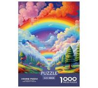 Rainbow 1000 Piece Animation Paper Jigsaw Puzzle Colourful Educational Games for Adults And Kids 38x26cm/1000pcs