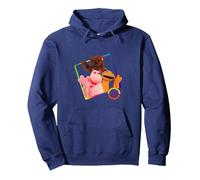Rainbow 1972 50 Years Bungle George And Zippy Pullover Hoodie, Adult Unisex, Navy Blue, XX-Large