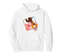 Rainbow 1972 50 Years Bungle George And Zippy Pullover Hoodie, Adult Unisex, White, Large