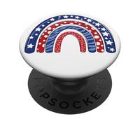 Rainbow 4th of July PopSockets Adhesive PopGrip