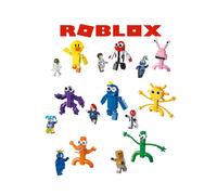 Rainbow 8pcs Roblox Friends Building Block Toy Figure Model Kid Collection Gift