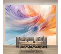 Rainbow Abstract Non-Woven Wallpaper Feathers 3D Mural Modern Art Photo Wallpaper 150X105Cm (Wxh), for Bedroom Living Room Tv Backdrop Hallway Hall Lounge