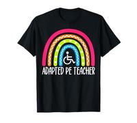 Rainbow Adapted PE Teacher Gym Physical Education Educator T-Shirt