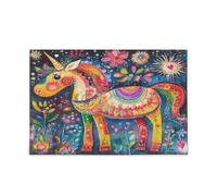 Rainbow - Adorned Pegasus Wooden Jigsaw Puzzle Challenging Puzzle Perfect for Game Nights 500 Piecing