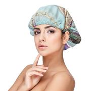 Rainbow Agate Geode Rock,Adult's Satin Sleeping Cap - Women's Elastic Sleep Bonnet, Adjustable Overnight Hair Cover