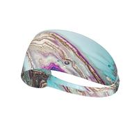 Rainbow Agate Geode Rock,Sports Sweatband for Unisex Multi Headband Elastic Exercise Hairband