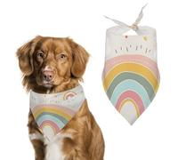 Rainbow and Cloud Dog Bandanas - Cute Pet Scarf for Dogs Cats Triangle Kerchief Bibs Soft Breathable Pet Bandanas Fashion Accessory for Puppy Small Medium Large Pets