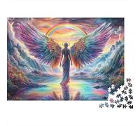 Rainbow Angel Wings 1000pc Jigsaw Puzzle for Adults Stay at Home Activity Mind Relaxation Puzzle Premium Cardboard 38x26cm/1000pcs