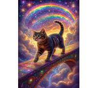 Rainbow Animal Cat 300 Piece Jigsaw Puzzles for Adults, Challenging and Brainteasing, Difficult Puzzles, Puzzle 300 Pieces