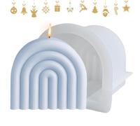 Rainbow Arch Light Shape, Geometric Striped Molds Rainbow Bridge Light Molds, DIY Plaster Epoxy Molds for Home Decor