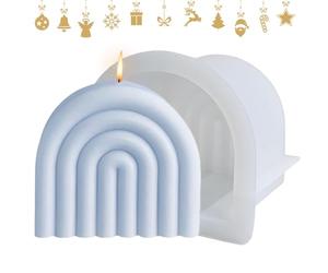 Rainbow Arch Light Shape, Geometric Striped Molds Rainbow Bridge Light Molds, DIY Plaster Epoxy Molds for Home Decor