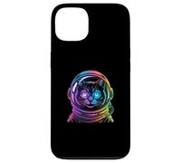 Rainbow Astronaut Cat Feline Space Explorer Case for iPhone 13