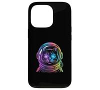 Rainbow Astronaut Cat Feline Space Explorer Case for iPhone 13 Pro