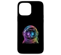 Rainbow Astronaut Cat Feline Space Explorer Case for iPhone 13 Pro Max