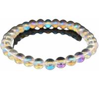 Rainbow Aura Quartz Bracelet - 8mm Stretch Crystal Beads, Real Gemstone Jewelry for Men & Women | Unisex Boho Bracelet, Chakra Healing, Reiki Energy Gift (6.5 Inch)
