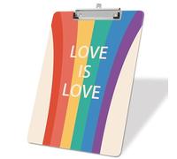 Rainbow Autism Plastic A4 Clipboards,Decorative Plastic Acrylic Clipboard for Teacher Social Worker Students Office Supplies 8 * 12