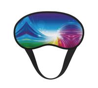 Rainbow Background Print Sleep Eye Mask Light Blocking Soft and Comfortable Night Eye Blinder for Women Men for Sleeping Travel Night Shift