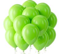 Rainbow Balloons 100 Pack 12 Inch Balloons Color Party Latex Balloon for Birthday Party Festival Decorations 100 Pack Parrot Green Balloon for Kids Birthday Wedding Christmas Décor Supply