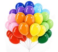 Rainbow Balloons, 100pcs 12 Inch Latex Balloons, Perfect for Kids Birthday, Carnival Party, Rainbow Theme, Baby Shower, Graduation, Colorful Celebration Events & Colorful Party Decorations