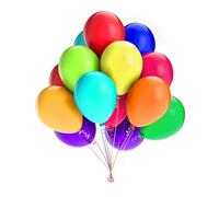 Rainbow Balloons 30 Pcs - 10 Mixed Colours - Helium Ready - Strong 12 Inch Kids Party Decorations for Birthdays & Baby Showers
