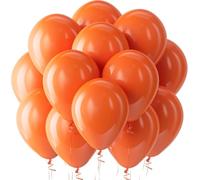 Rainbow Balloons 50 Pack 12 Inch Balloons Color Party Latex Balloon for Birthday Party Festival Decorations 50 Pack Orange Balloon for Kids Birthday Wedding Christmas Décor Supply