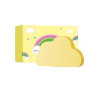 Rainbow Bath Ball - Natural Sea Salt Cloud, Colourful Fizzing Rainbow Trail, 100g Large Bath Non-Staining Formula, Moisture Rich Skin Softening for Kids Boys Girls Bathtub Garden Pool