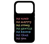 Rainbow: Be Kind, Happy, Strong, Gentle, Brave,True, You Case for iPhone 17 Pro