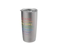 Rainbow: Be Kind, Happy, Strong, Gentle, Brave,True, You Stainless Steel Insulated Tumbler
