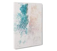 Rainbow Beach in Brisbane Australia Watercolour Canvas Print | Gallery Wrapped 30mm Frame Wall Art | 30x20 inches | Ready to Hang | Modern Seascape Picture | Living Room Bedroom Lounge Office