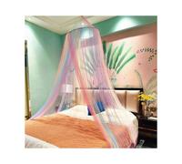 Rainbow Bed Canopy for Girls Mosquito Net, Easy Installation Princess Canopy for Kids Bed Room Decor
