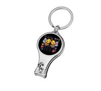 Rainbow Bee Proud LGBT Nail Clipper for Men Women Portable Metal Nail Cutter with Nail File