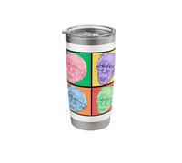 Rainbow Bernie Sanders Faces Stainless Steel Insulated Tumbler