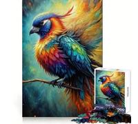 Rainbow Bird 1000 Pieces Jigsaw Puzzles for Adults Mental Logic Toy Serene Time Firm Cut (50x75cm)